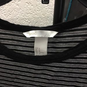 Boxy cropped striped shirt h&m